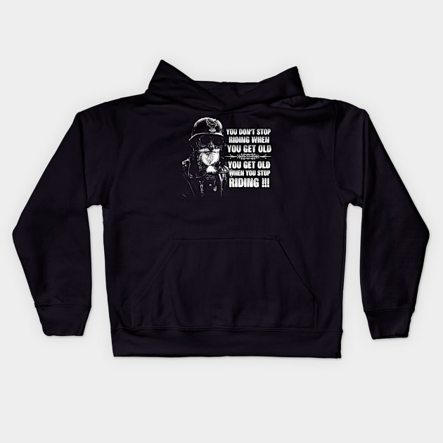 Riding Bike Kids Hoodie by Meetts